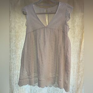 Mustard Seed white eyelet dress/romper (size small)